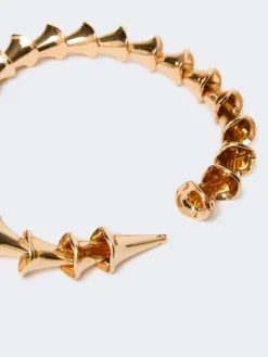 Choker necklace with floral elements - GOLD