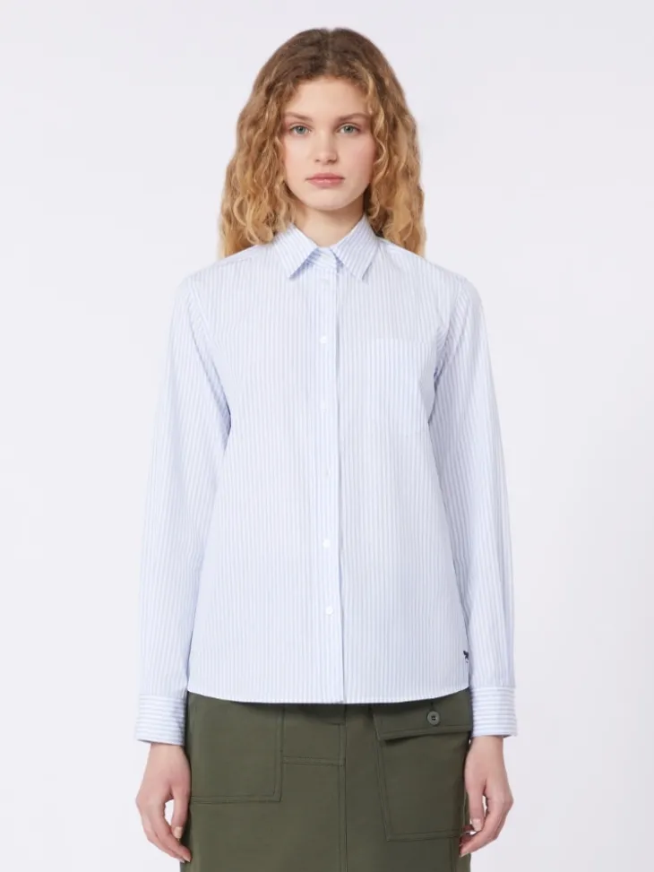 Classic cotton shirt - LIGHT BLUE