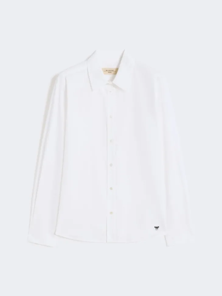Classic cotton shirt - OPTICAL WHITE