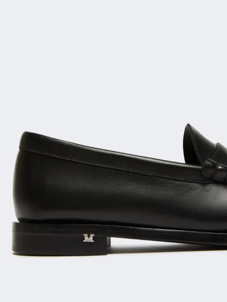 Classic leather moccasins - BLACK