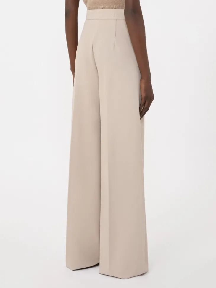 Compact jersey trousers - SAND