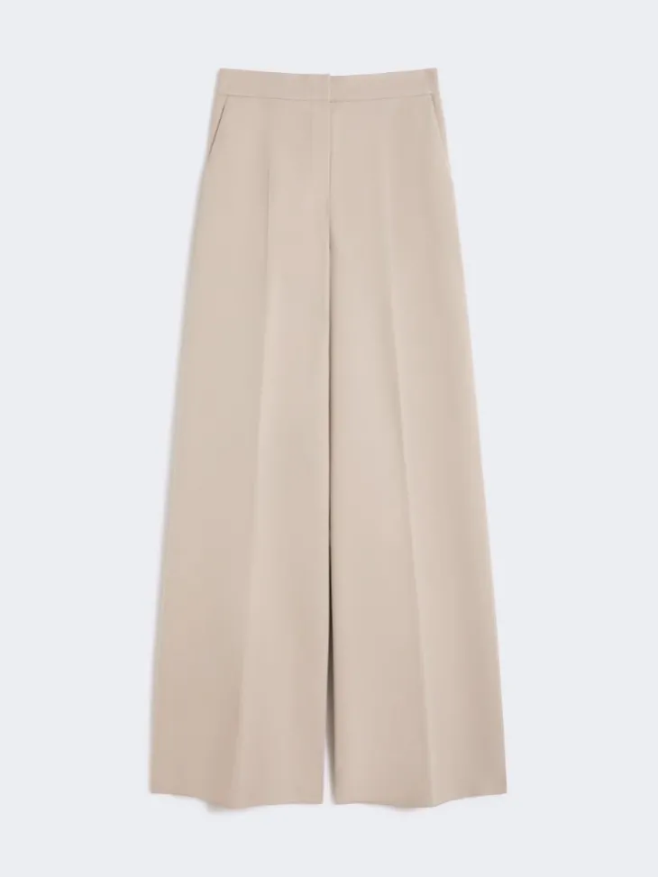 Compact jersey trousers - SAND