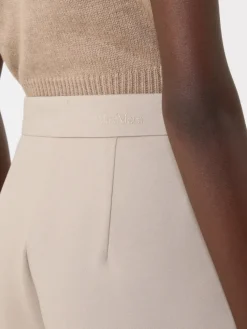 Compact jersey trousers - SAND
