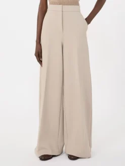 Compact jersey trousers - SAND