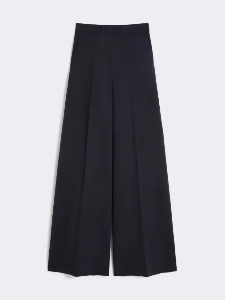 Compact jersey trousers - ULTRAMARINE