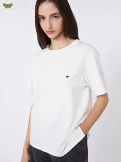 Cotton basic T-shirt - OPTICAL WHITE