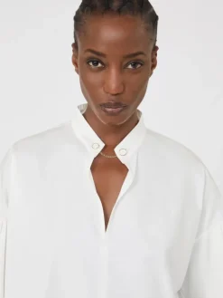 Cotton blouse - IVORY