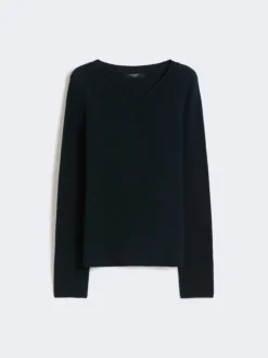 Cotton boxy sweater - NAVY