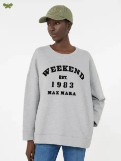 Cotton crew-neck sweatshirt - LIGHT GREY