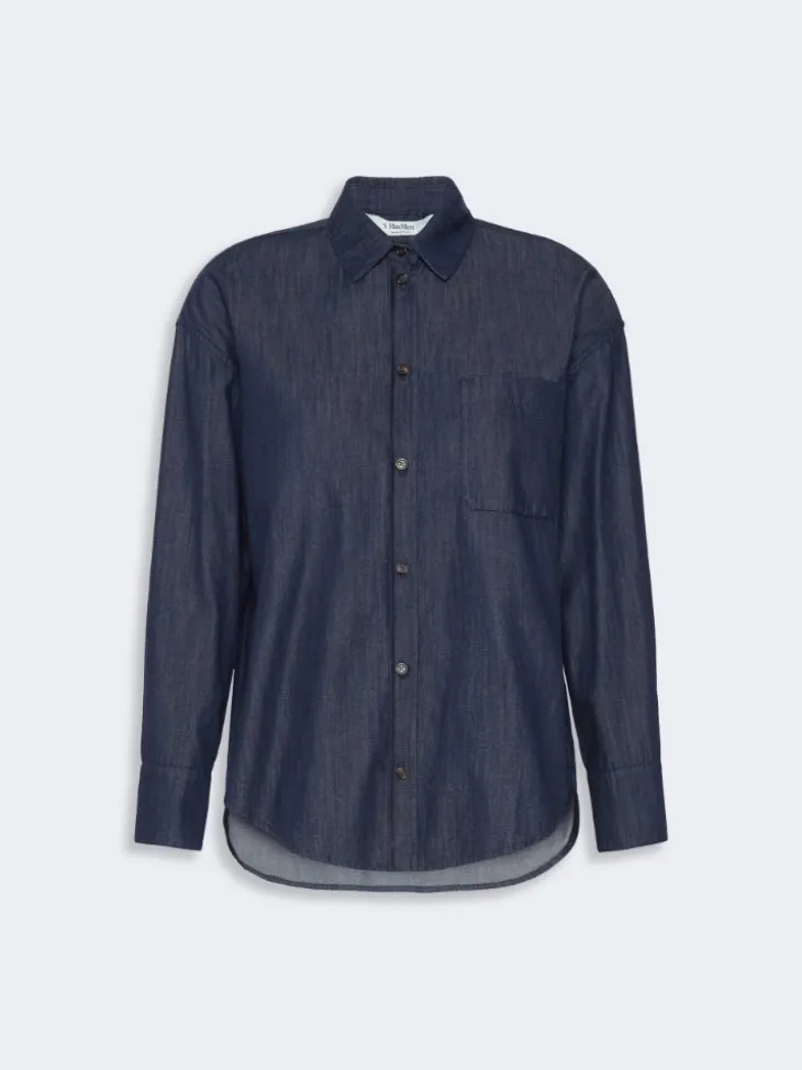 Cotton denim shirt - MIDNIGHTBLUE