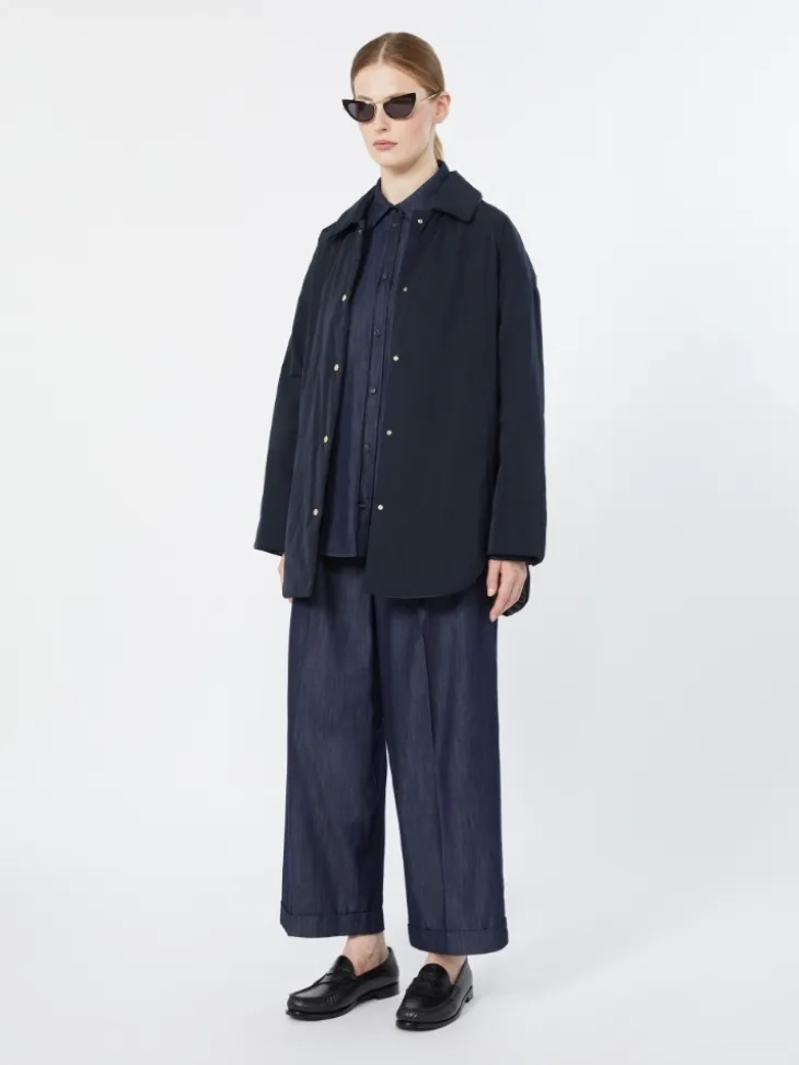Cotton denim shirt - MIDNIGHTBLUE