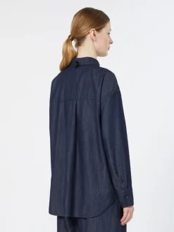 Cotton denim shirt - MIDNIGHTBLUE