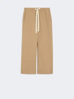 Cotton drawstring trousers - DESERT