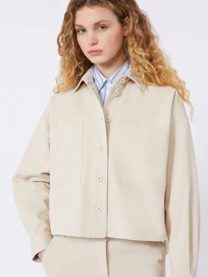 Cotton drill shirt - SAND