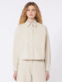 Cotton drill shirt - SAND