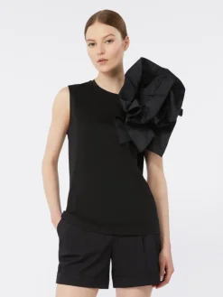 Cotton jersey T-shirt - BLACK