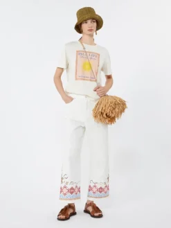 Cotton jersey T-shirt - ECRU