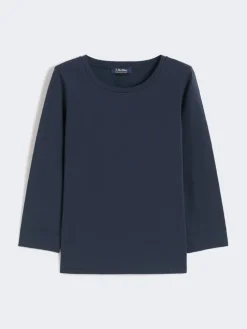 Cotton knit T-shirt - ULTRAMARINE