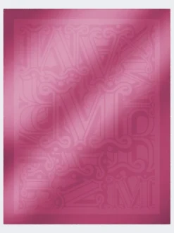 Cotton, modal and cashmere jacquard shawl - SHOCKING PINK