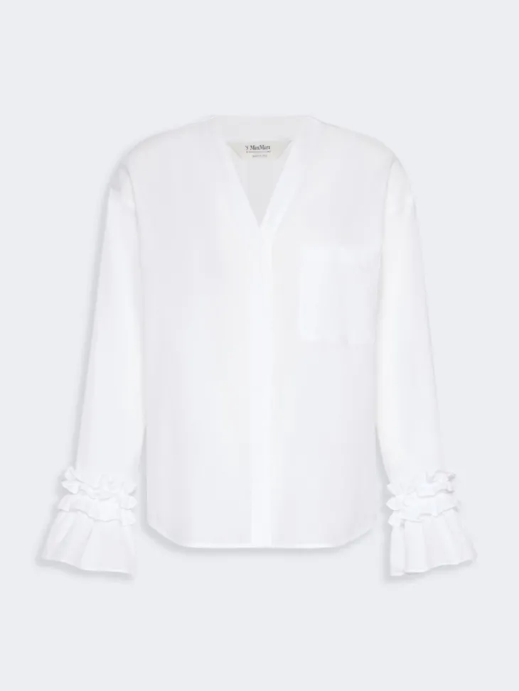 Cotton muslin shirt - WHITE