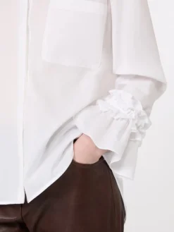 Cotton muslin shirt - WHITE