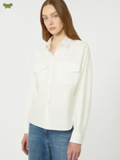 Cotton Oxford shirt - WHITE