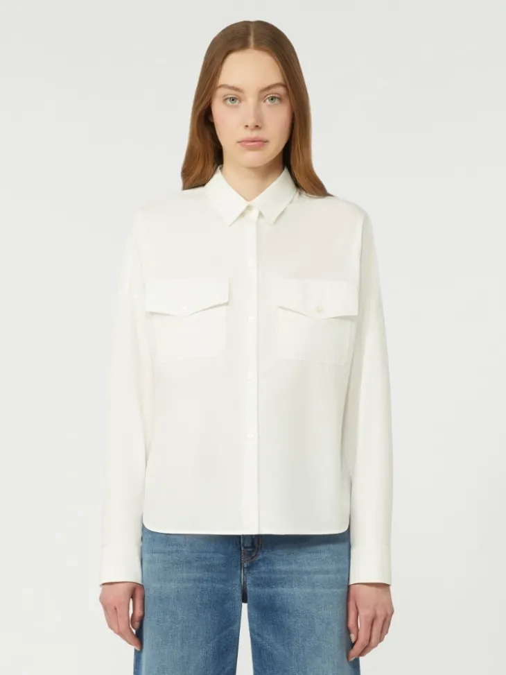 Cotton Oxford shirt - WHITE