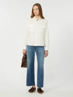 Cotton Oxford shirt - WHITE