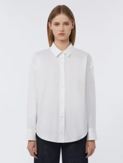 Cotton Oxford shirt - WHITE