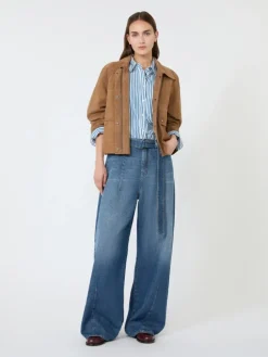 Cotton poplin shirt - CORNFLOWER BLUE