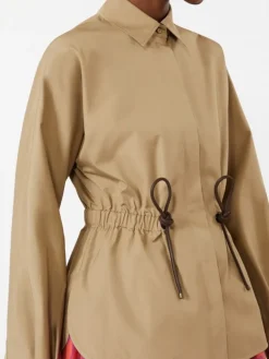 Cotton poplin shirt - KAKI