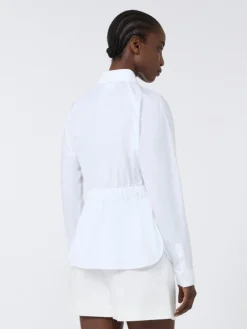 Cotton poplin shirt - OPTICAL WHITE