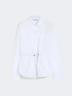 Cotton poplin shirt - OPTICAL WHITE