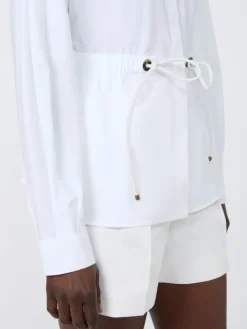 Cotton poplin shirt - OPTICAL WHITE