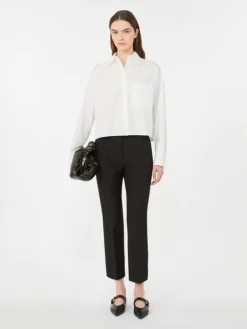 Cotton poplin shirt - OPTICAL WHITE