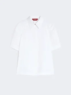 Cotton poplin shirt - OPTICAL WHITE