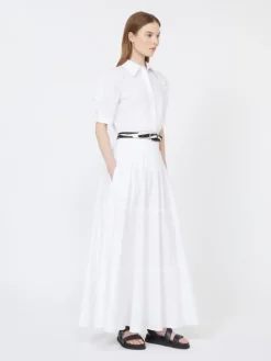 Cotton poplin shirt - OPTICAL WHITE