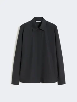 Cotton poplin shirt - ULTRAMARINE