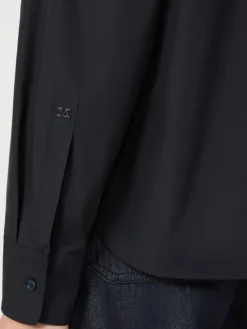 Cotton poplin shirt - ULTRAMARINE