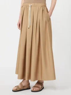 Cotton poplin skirt - DESERT