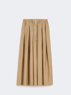 Cotton poplin skirt - DESERT