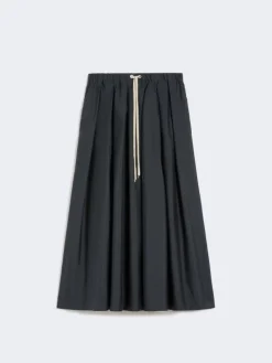 Cotton poplin skirt - ULTRAMARINE