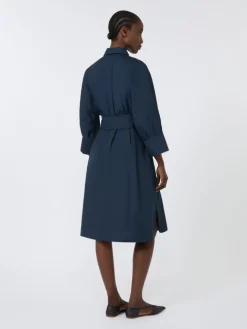 Cotton shirt dress - MIDNIGHTBLUE