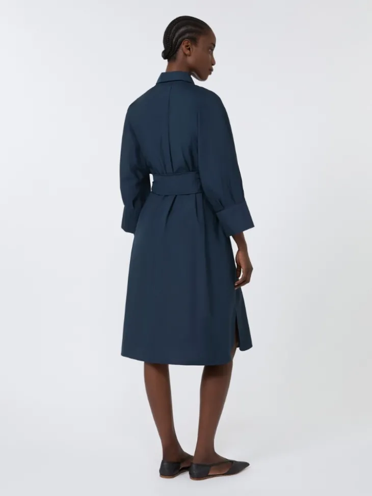 Cotton shirt dress - MIDNIGHTBLUE