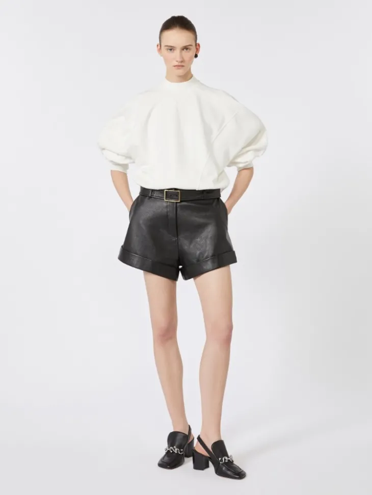 Cotton stretch sweatshirt - IVORY