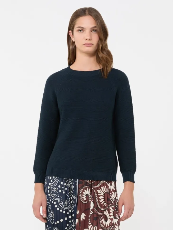 Cotton sweater - NAVY