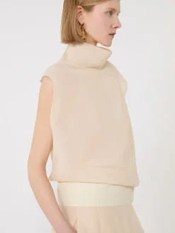 Cotton voile two-piece blouse - ECRU