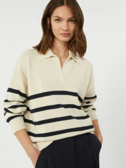 Cotton yarn jumper - NAVY