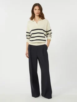 Cotton yarn jumper - NAVY