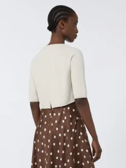Cotton yarn shrug - WHITE